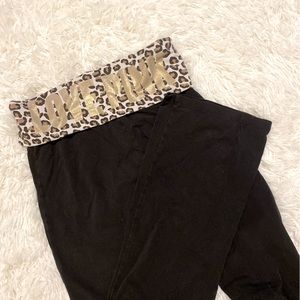 LOVE PINK LEOPARD CHEETAH PRINT YOGA PANTS